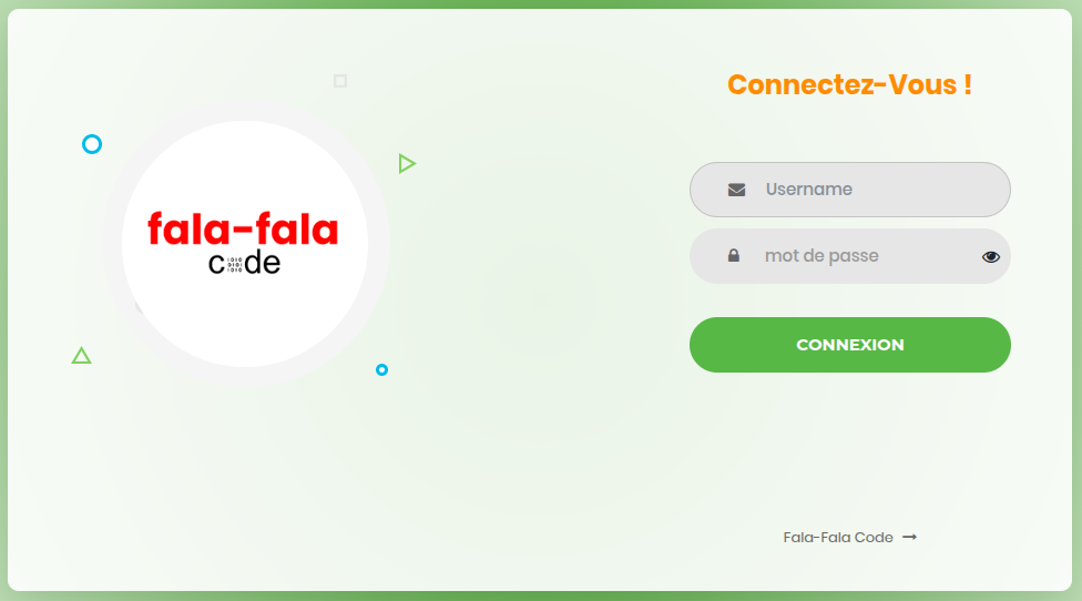 Application Fala-Fala Code